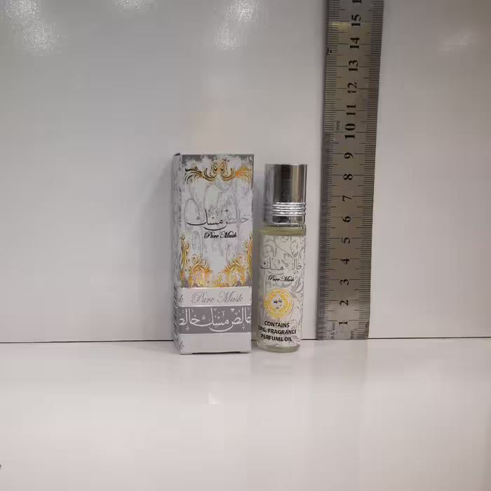 عطر مردانه و زنانه مدل Pure Musk  خالص مسک برند ارض الزعفران پرفیوم 10میل