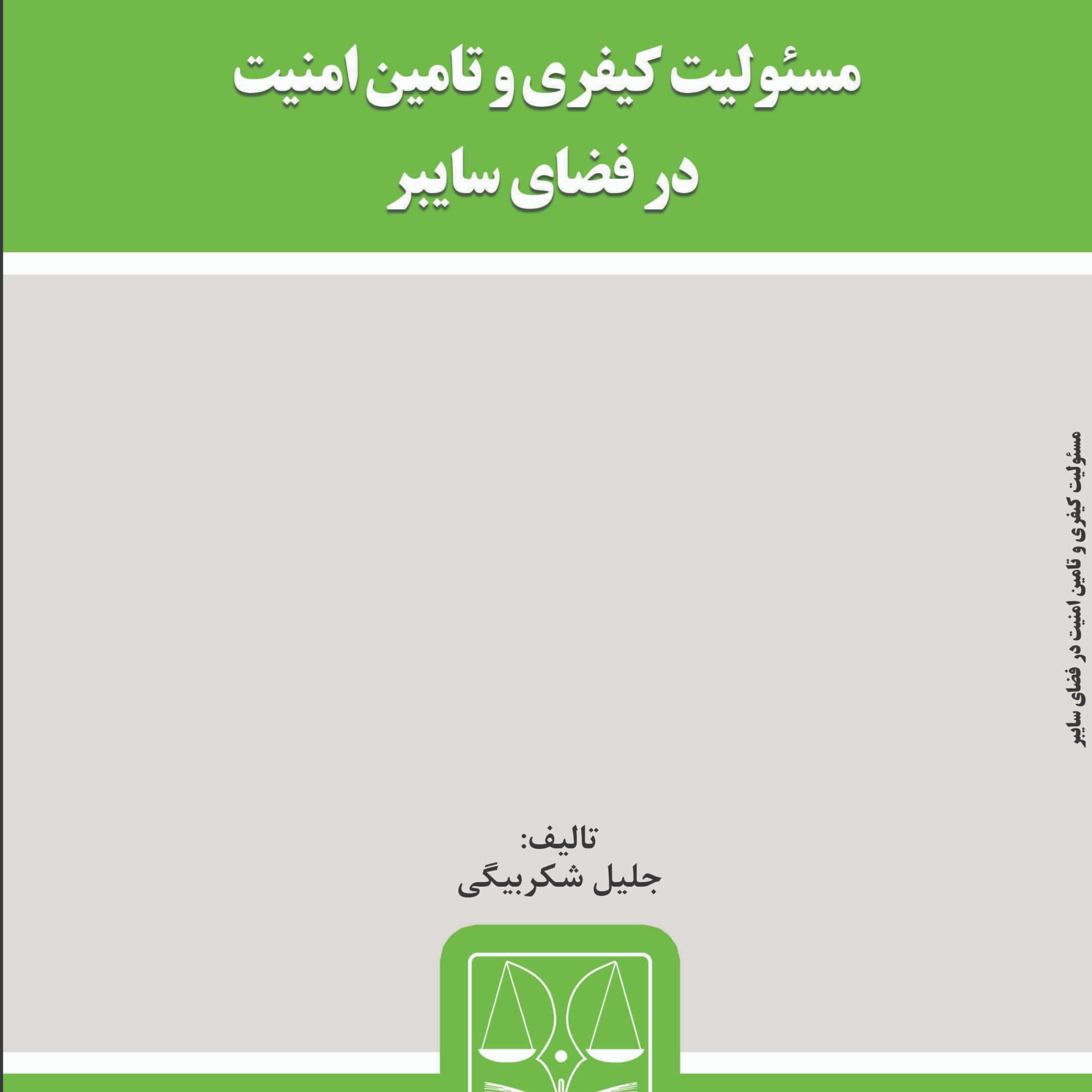 کتاب مسئولیت کیفری و تامین امنیت در فضای سایبر