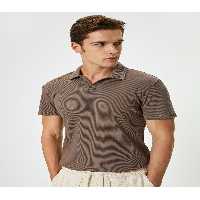 تی شرت یقه پولو مردانه POLO YAKA T SLIM FIT پنبه آستین کوتاه Koton
