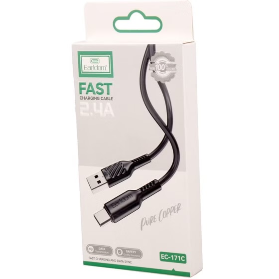 کابل شارژ Earldom EC-171C Type_C اورجینال