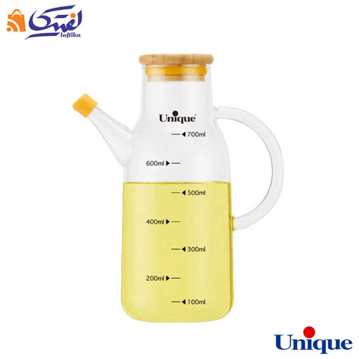 ظرف روغن ریز 700 میلی لیتری یونیک UN-2007 درب بامبو