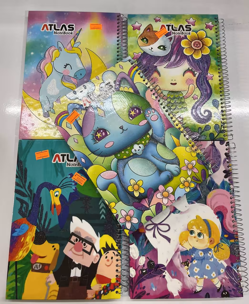 دفتر 100 برگ جلد سخت عروسکی کد:2132