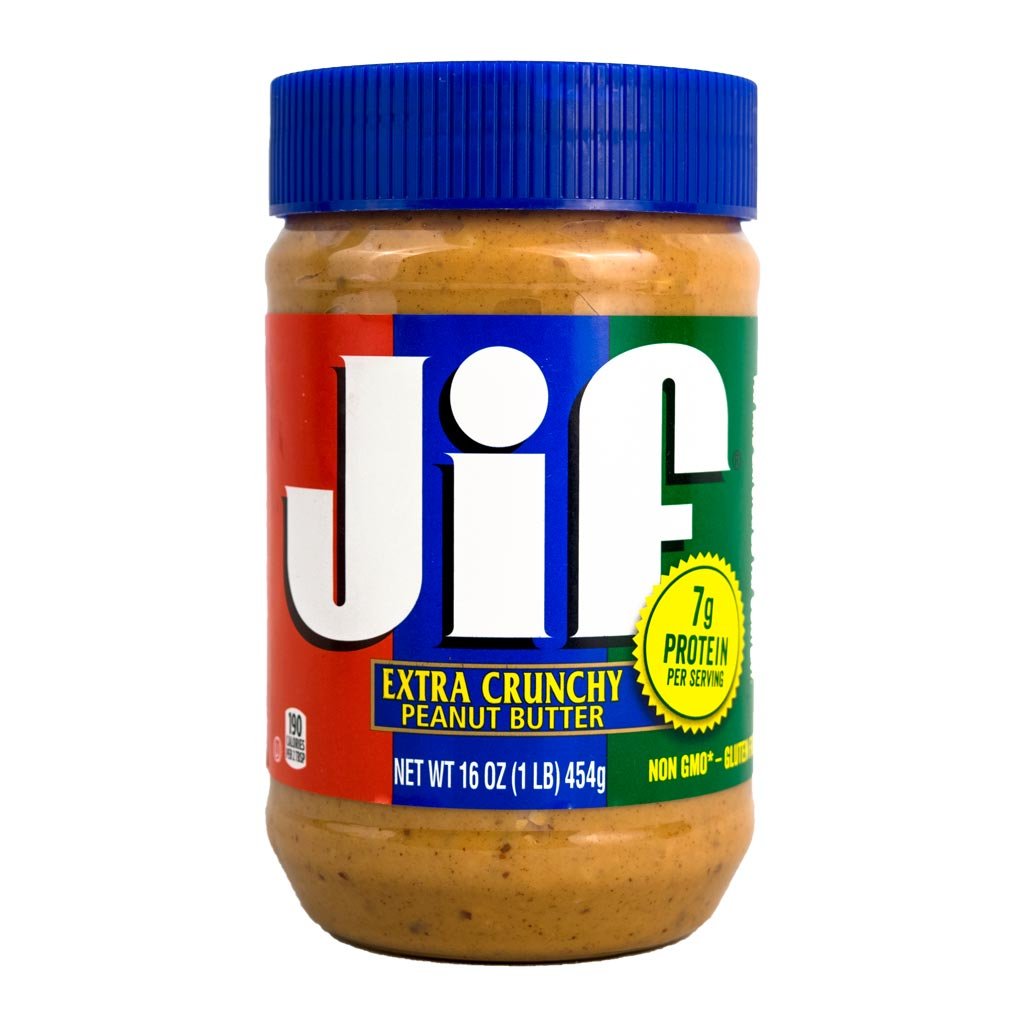 کره بادام زمینی کرانچی جیف 454 گرمی