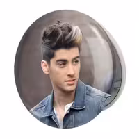 آینه جیبی خندالو طرح زین مالیک گروه موسیقی وان دایرکشن One Direction مدل تاشو کد 18960