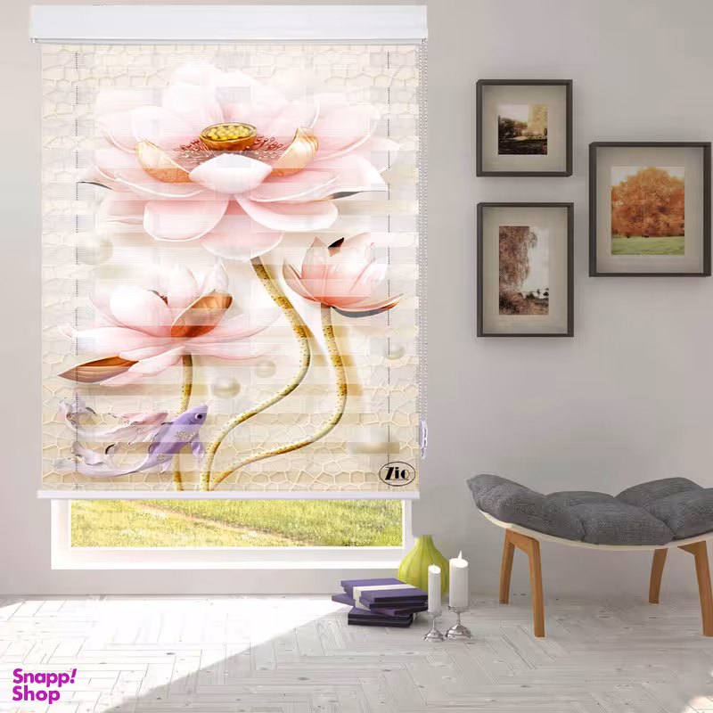 پرده زبرا زیو مدل 3D-1082 سایز 150x150 سانتی متر