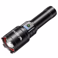 چراغ قوه شارژی و پاوربانک اسمایلینگ شارک با لیزر سفید و زرد مدل SD-7004-M77