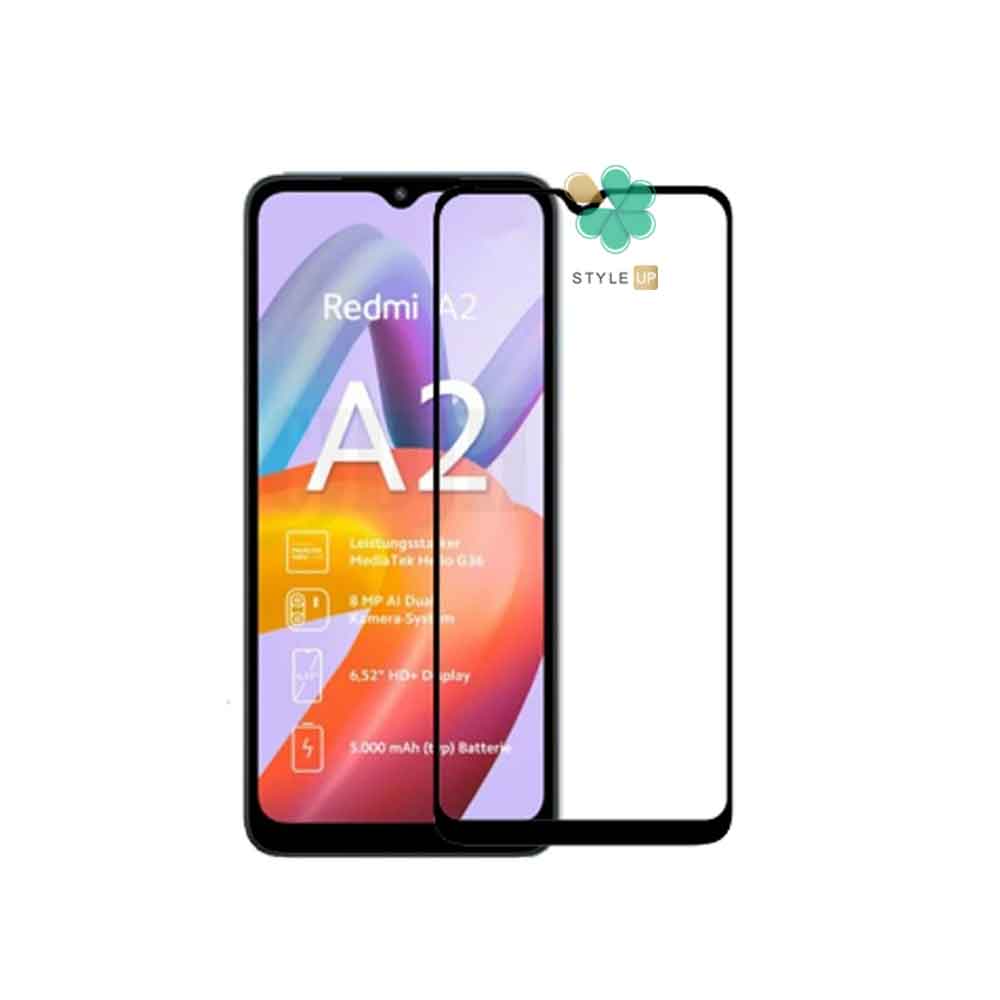 گلس گوشی شیائومی Xiaomi Redmi A2 مدل تمام صفحه