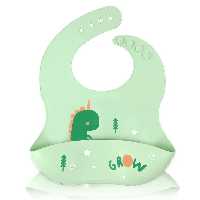 پیشبند طرحدار سیلیکونی بالای 6ماه - دایناسور