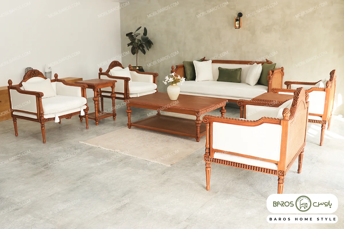 ست مبلمان جدید کاجی کد 3