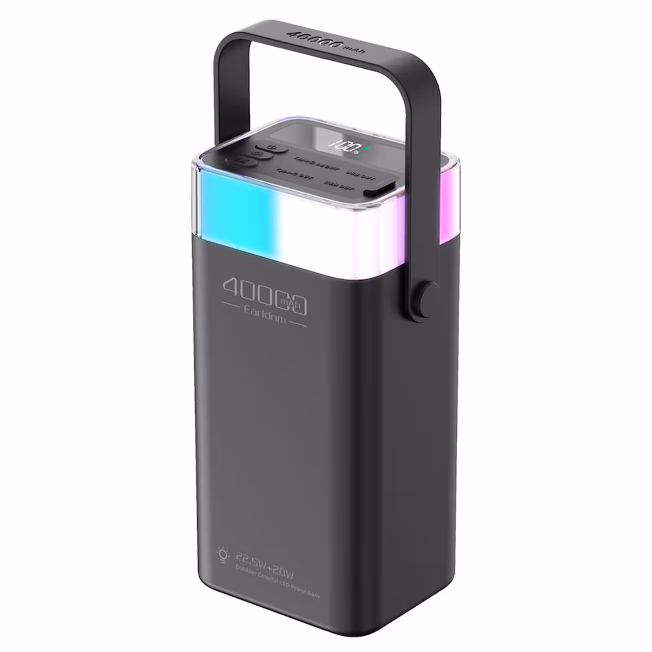 پاوربانک 40000 یو اس بی 22.5 وات و تایپ سی 20 وات ارلدام ET-PD38