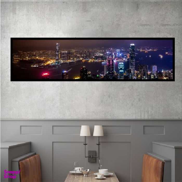 تابلو بکلیت طرح منظره شهر در شب مدل کشیده B-7458