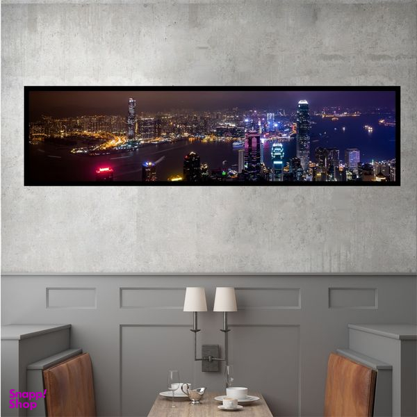 تابلو بکلیت طرح منظره شهر در شب مدل کشیده B-7458