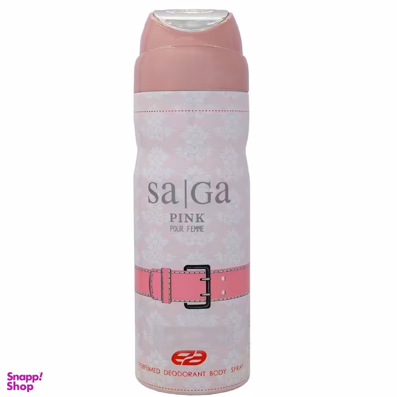 اسپری خوشبو کننده بدن زنانه عماد آرا مدل Saga Pink حجم 200 میلی لیتر
