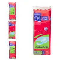 مجموعه 4 عددی نواربهداشتی تافته بالدار  شب رویه مشبک مدل overnight خیلی بزرگ 10 تایی در  فاطرشاپ 