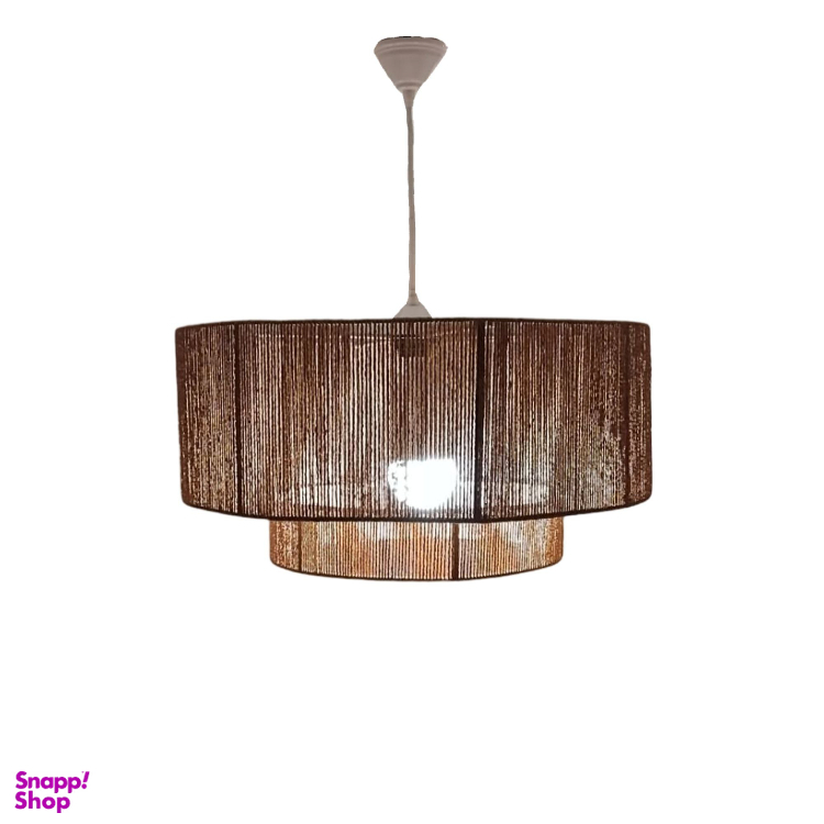 لوستر رافیا مدل دو طبقه کم تراکم