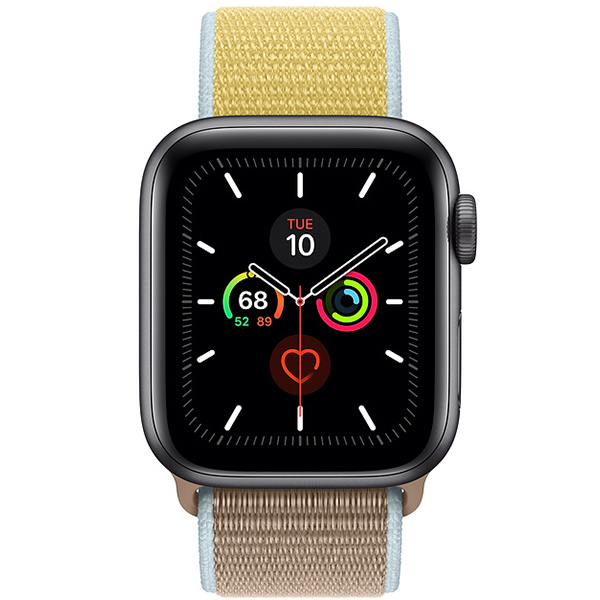 سری 5 اسپرت مردانه 44 میلیمتری Space Gray Aluminum Case with Camel Sport Loop - Hiapple.ir