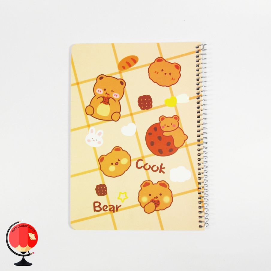 دفتر مشق 50 برگ سیمی طرح خرس آشپز سویل