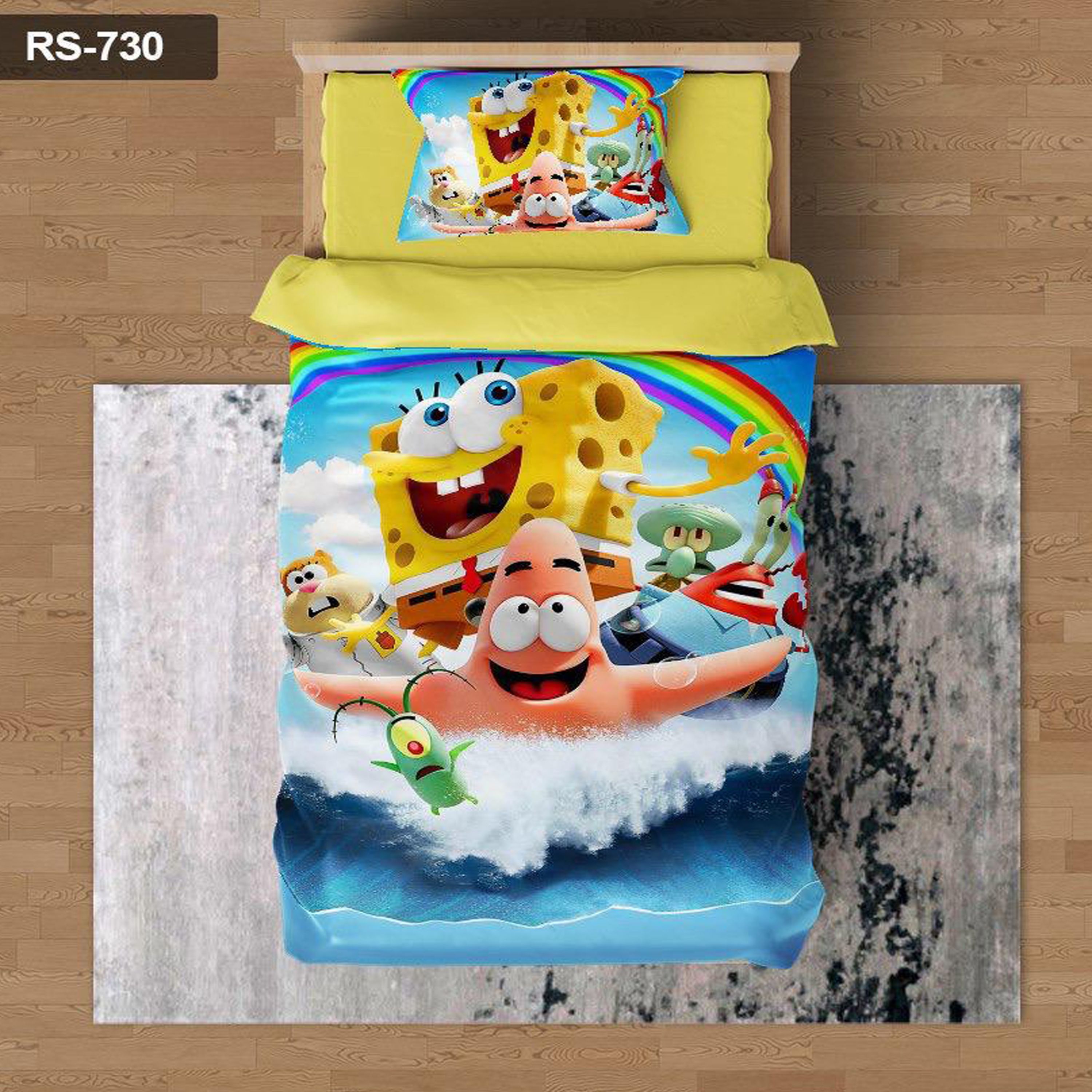 سرویس روتختی 1 نفره تنسل چاپی برندترک لند (Turk Land)  کد rs 730