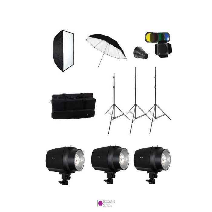 کیت کامل فلاش استودیویی اس اند اس 180 ژول S&amp;S GY-180