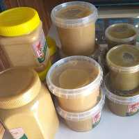 کره بادام زمینی ارسال رایگان طبیعی آستانه یک و نیم کیلو  طبیعی