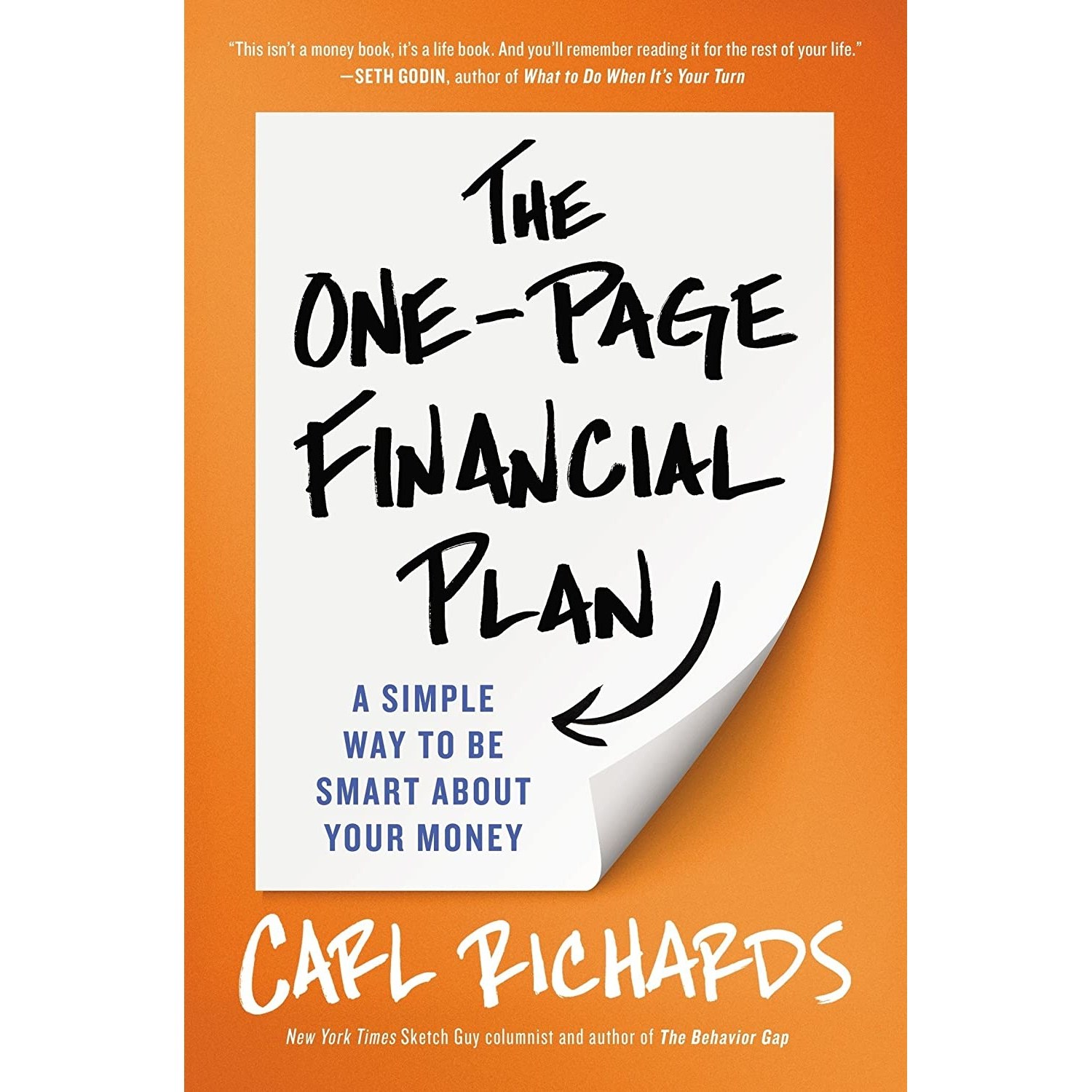 کتاب زبان اصلی The OnePage Financial Plan اثر Carl Richards انتشارات Portfolio