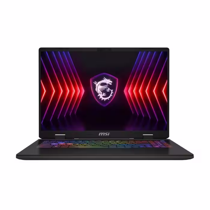 لپ تاپ گیمینگ MSI Sword 16 HX B13VGK با پردازنده i7 13700HX، حافظه 32GB RAM و 1TB SSD، کارت گرافیک RTX 4070 و صفحه نمایش 15.6 اینچی FHD IPS با نرخ تازه‌سازی 240Hz