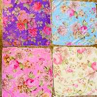 6 عدد دستمال نانو گلدار خارجی گرم بالا