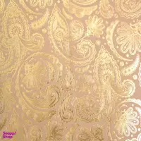 کاغذ کادو کرافت مدل بته جقه طلاکوب بسته 3 عددی