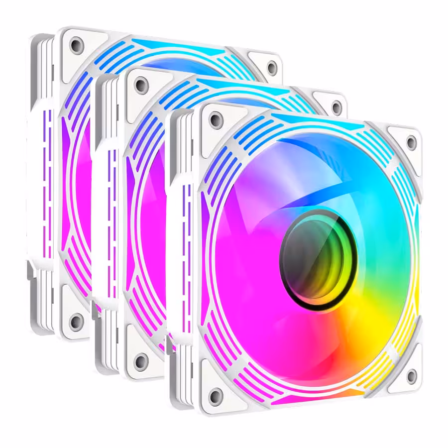 قیمت و خرید فن خنک کننده کیس کامپیوتر گیم مکس مدل KF300R WH 3-in-1 | یاس ارتباط