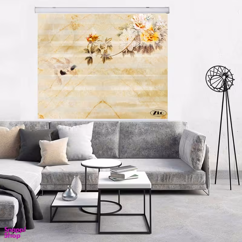 پرده زبرا زیو کد 3D1396 سایز 150x150 سانتی متر