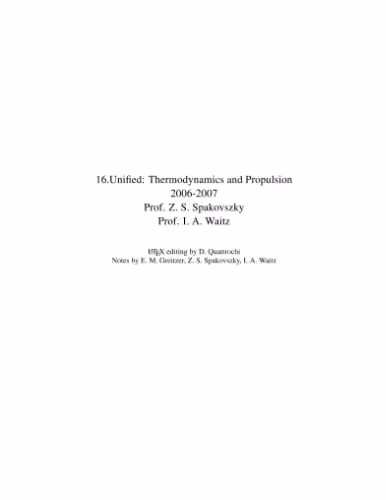 󾕇 دانلود کتاب Thermodynamics And Propulsion, 2007 - دانلود کتاب های دانشگاهی