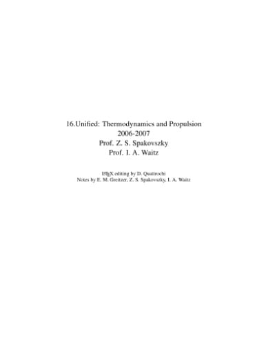  دانلود کتاب Thermodynamics And Propulsion, 2007 - دانلود کتاب های دانشگاهی