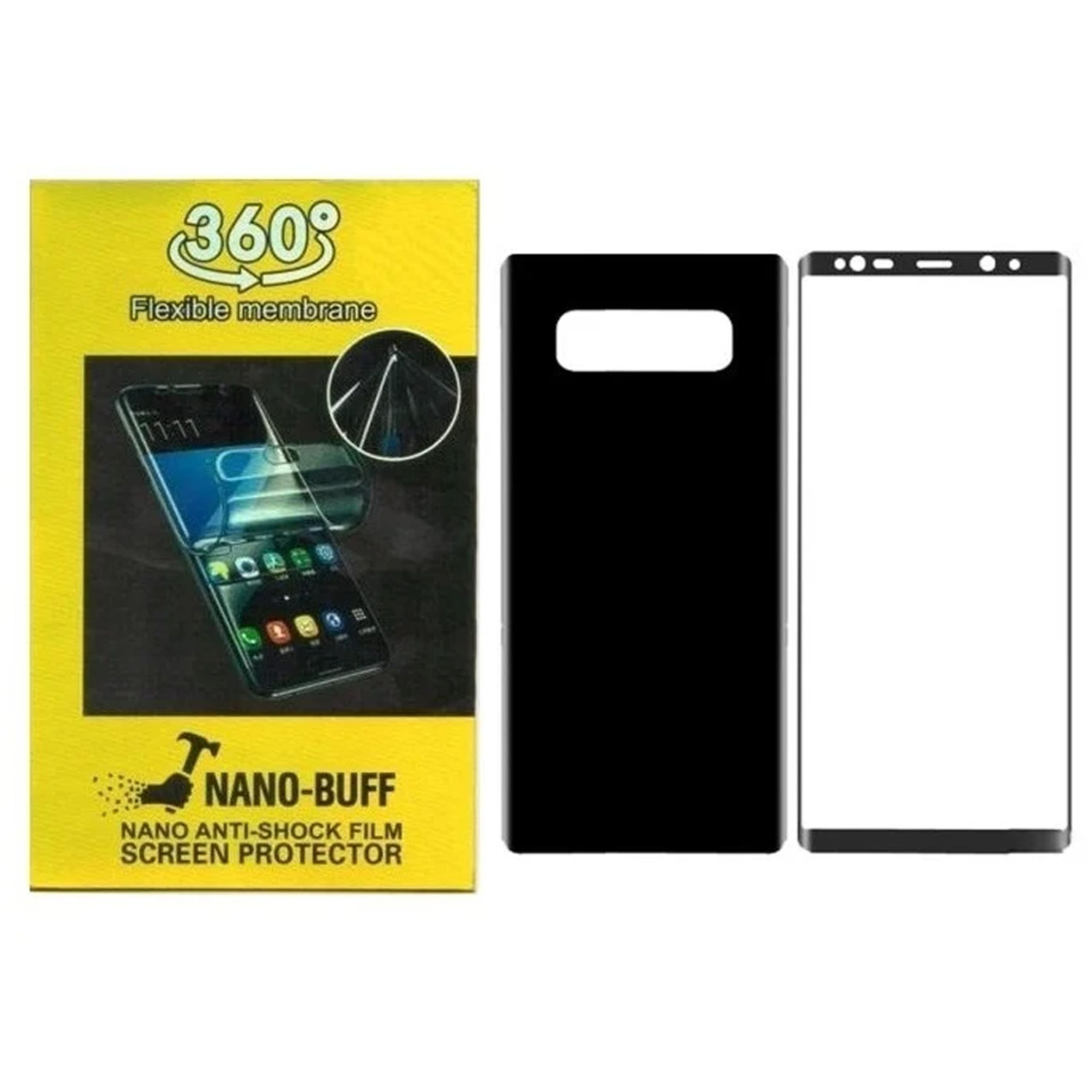 گلس صفحه نمایش و پشت گوشی Flexible Membrane برای مدل سامسونگ Note 8