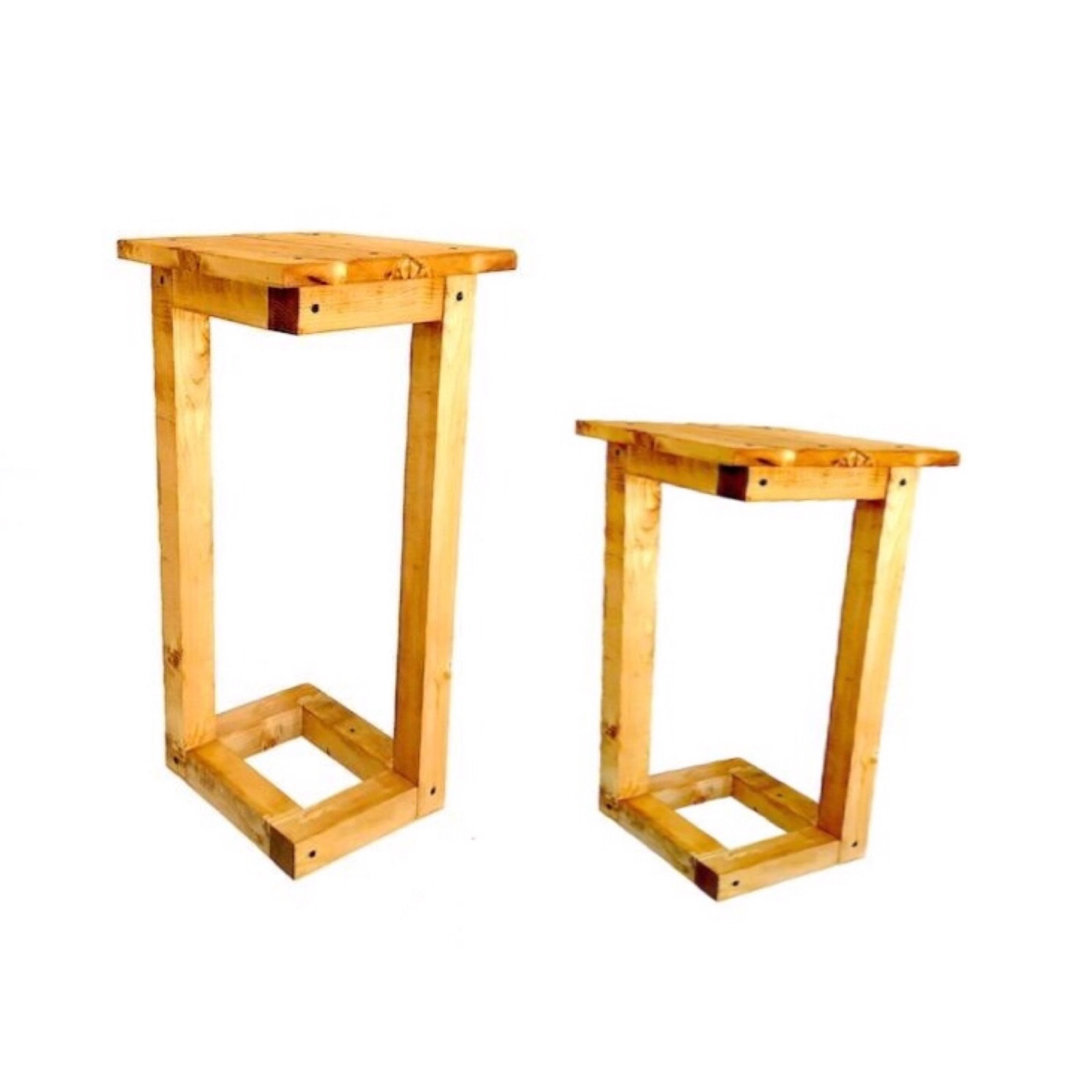 استند گلدان روستیک دکور مدل دوپایه مجموعه دو عددی 