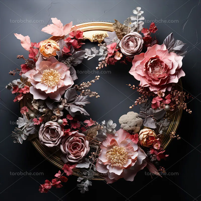 بک دراپ عکاسی گلهای صورتی | گرافیک با طعم تربچه