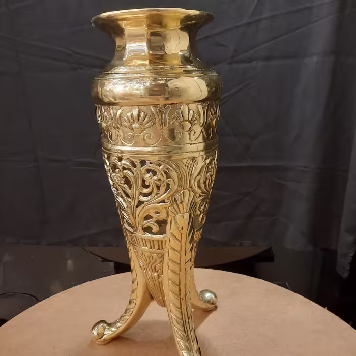گلدان رومیزی برنز  بلند