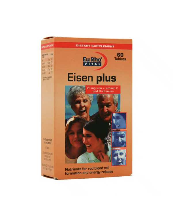 قرص آیزن پلاس یوروویتال بسته 60 عددی