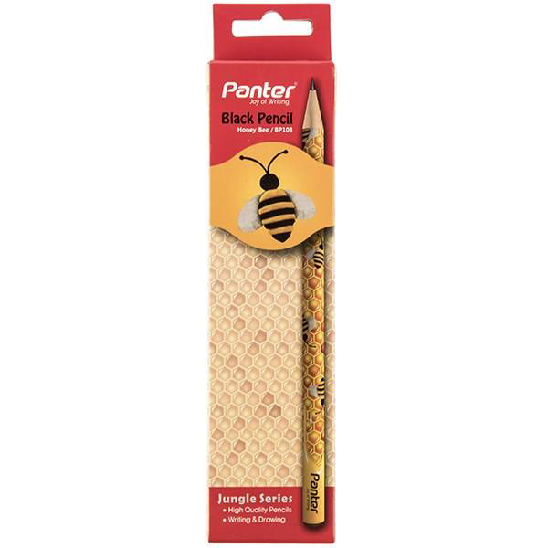مداد مشکی پنتر مدل Honey Bee - بسته 12 عددی