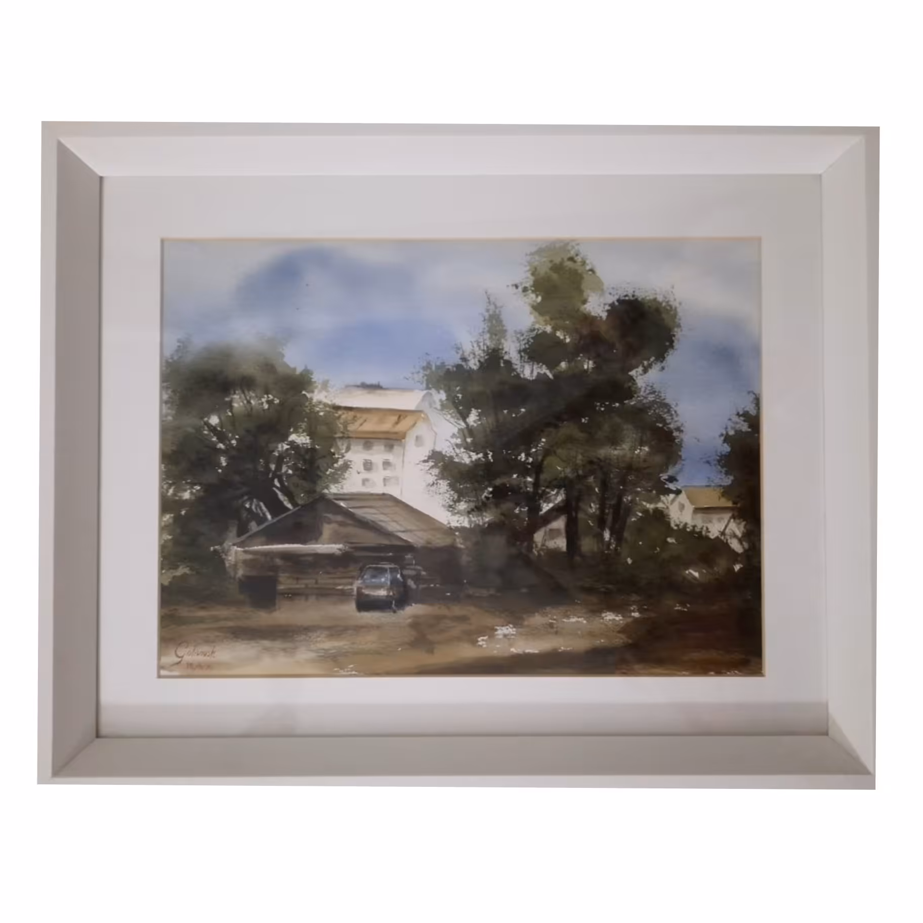 تابلو نقاشی آبرنگ سایز 38 در 48 سانت