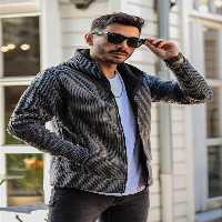 کت خاکستری مردانه ژاکت بافندگی ممتاز فولادی دودی Valiberta