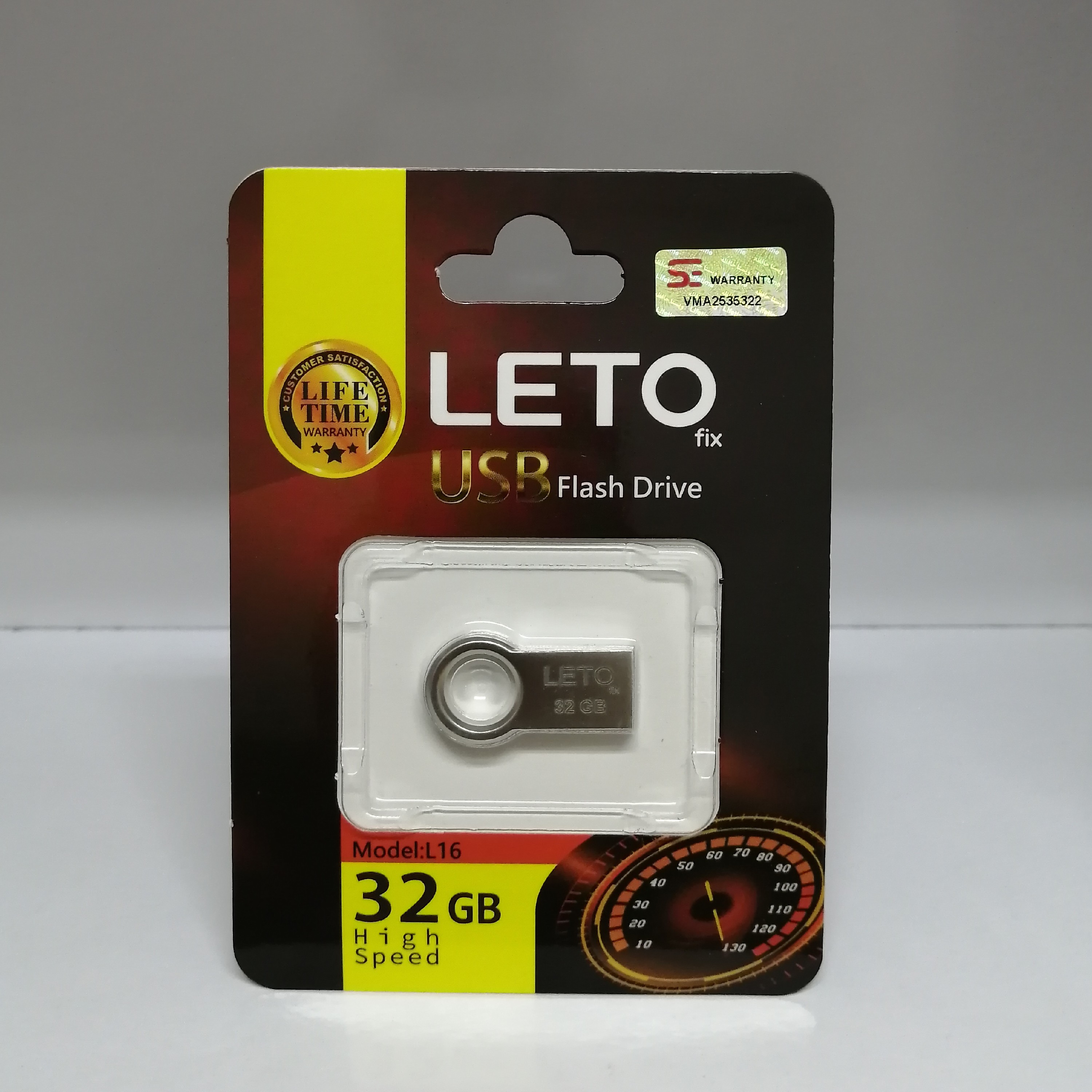 فلش LETO مدل L16حافظه 32 گیگابایت گارانتی مادام العمر 