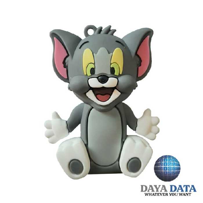 فلش مموری فانتزی دایا دیتا تام خندان مدلPC1024-5 ظرفیت64GB-USB2 رنگ طوسی