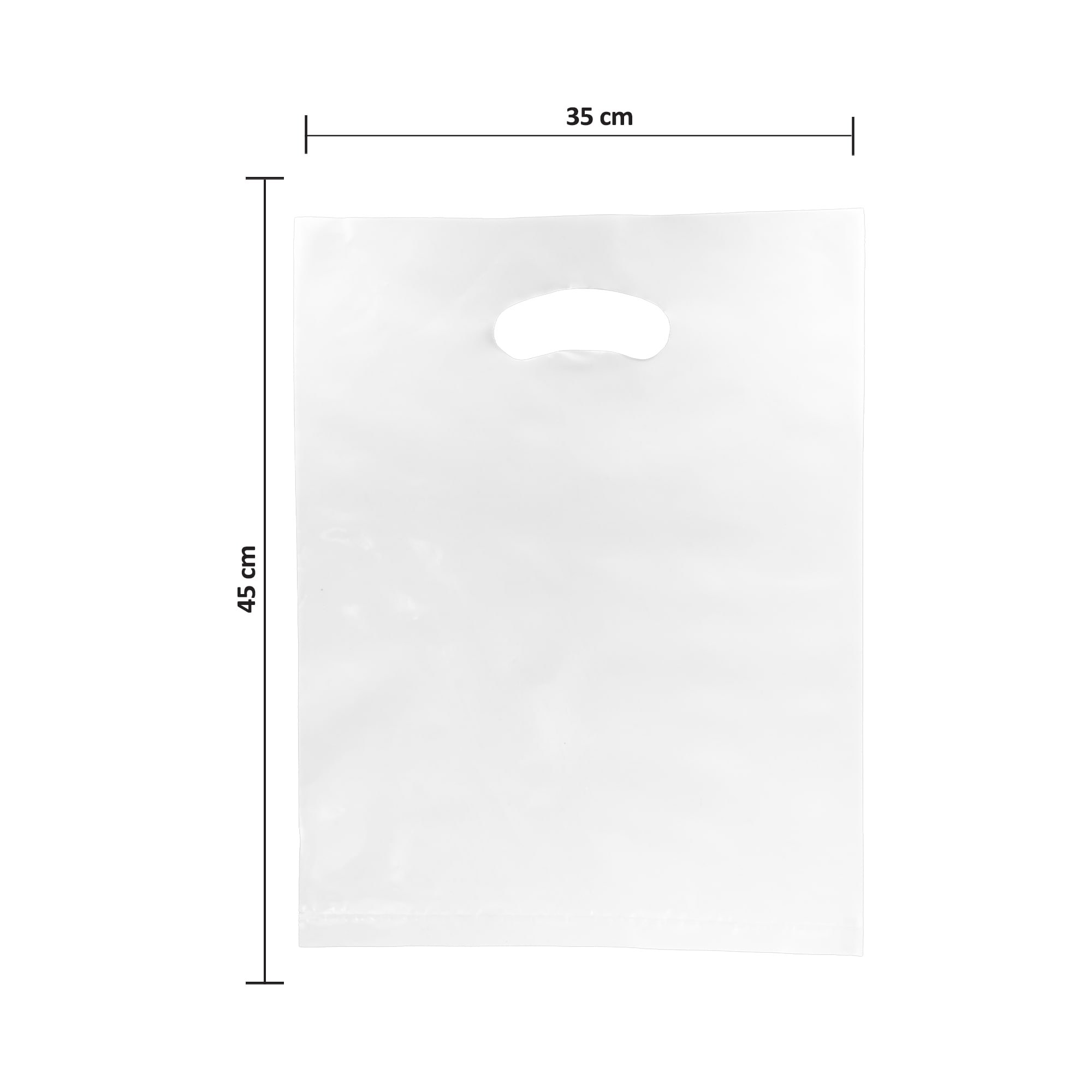 نایلون دسته دار سایز 45x35 بسته یک کیلویی