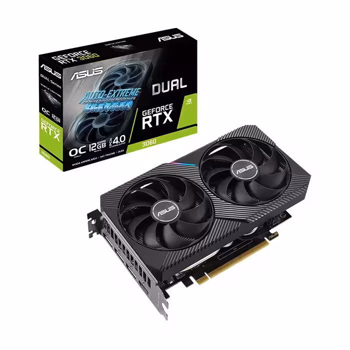 کارت گرافیک ایسوس DUAL GeForce RTX 3060 12GB OC Edition