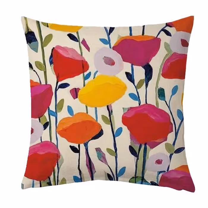 کاور کوسن کراس‌ماه طرح آلاله سایز 40 در 40 سانتی کد c2119