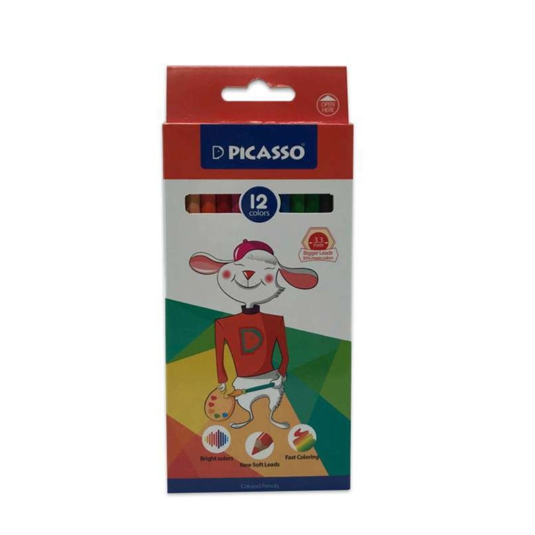 مداد رنگی 12 رنگ پیکاسو Picasso PC18J2719