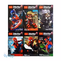 پک لگو 6 عددی مینی فیگور مرد عنکبوتی