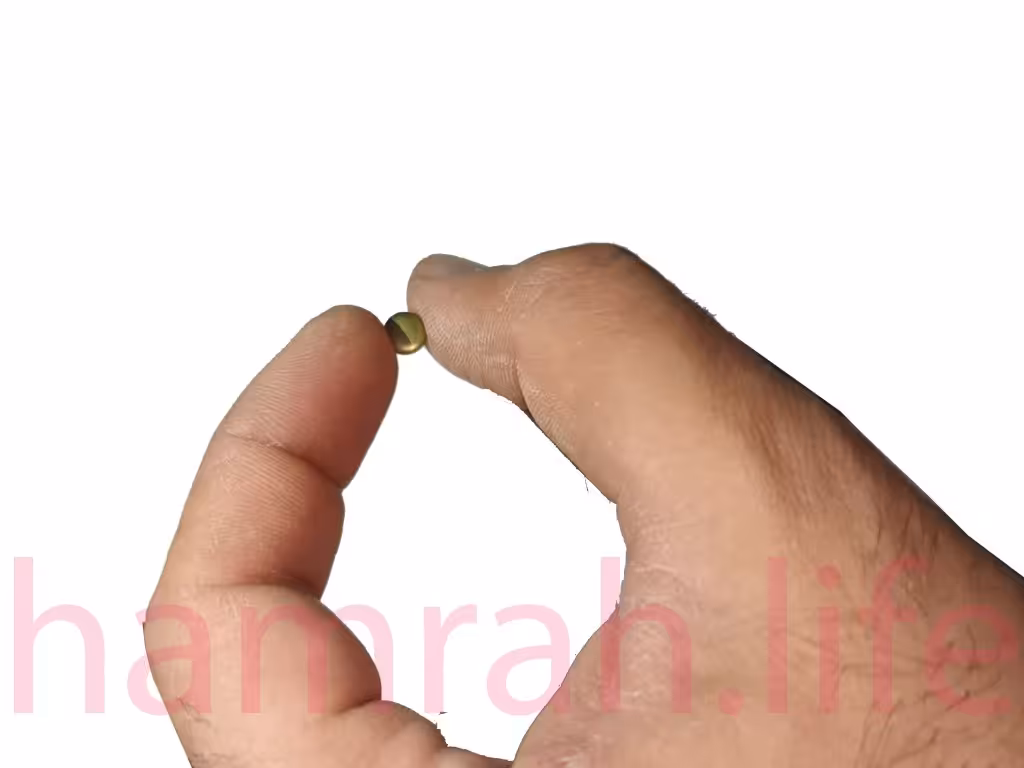 پرچ کف 6 پایه 6 یک رو زرد قلم
