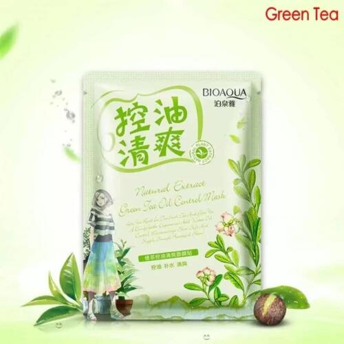 ماسک ورقه ای چای سبز بیوآکوا
