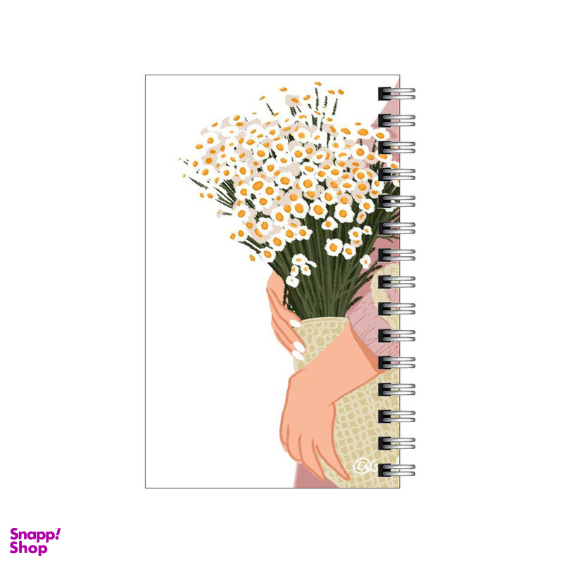 دفترچه یادداشت مدل to do list طرح دست گل بابونه کد 2834645